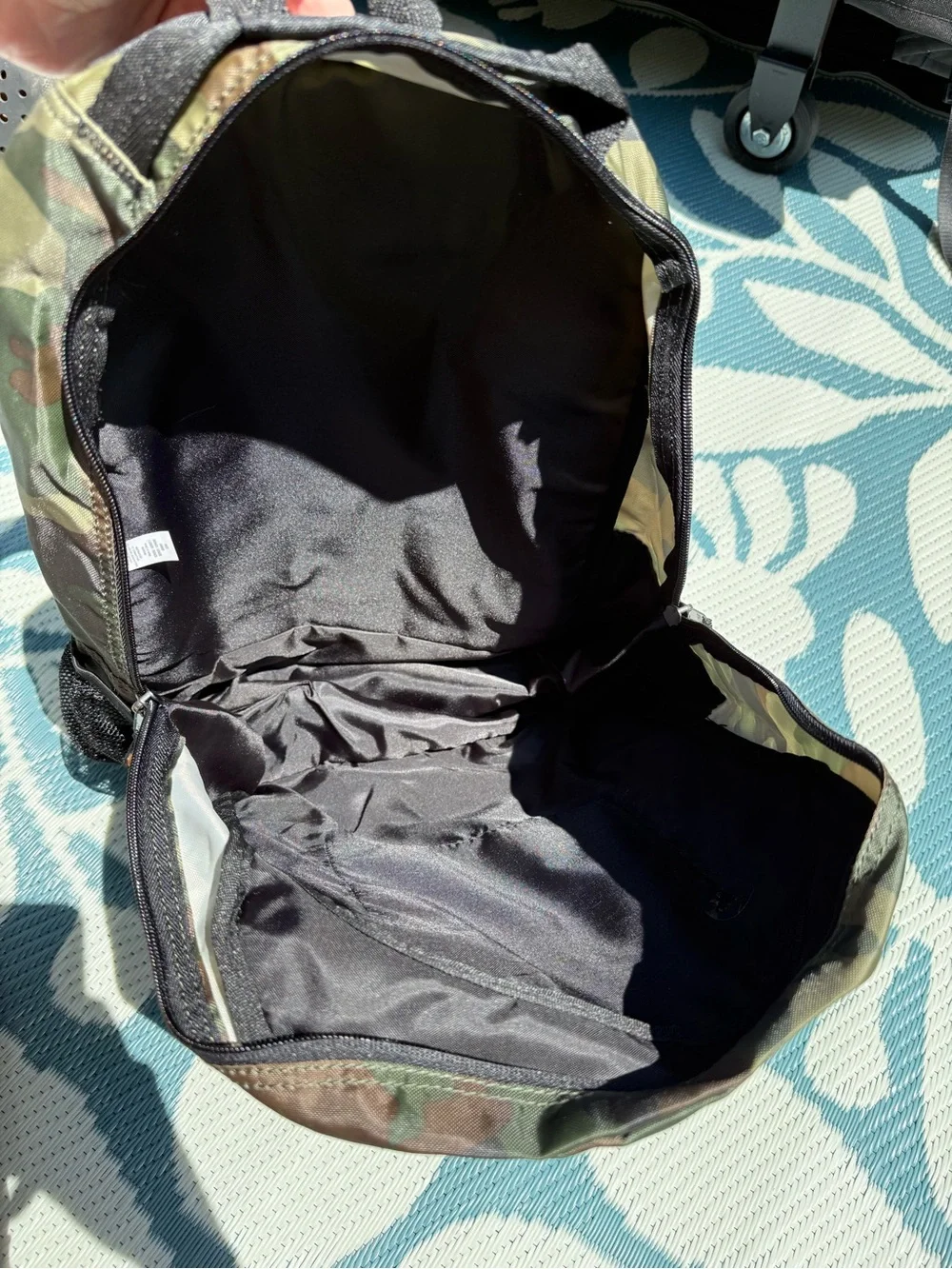 The Children's Place Green Camo Kids Backpack with Front Zip Pocket